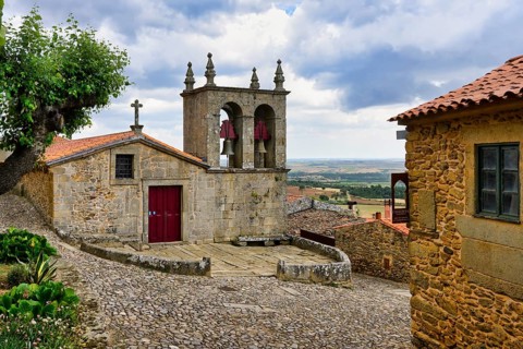 Entrance and courtyard of the Rocamador church for our Lady