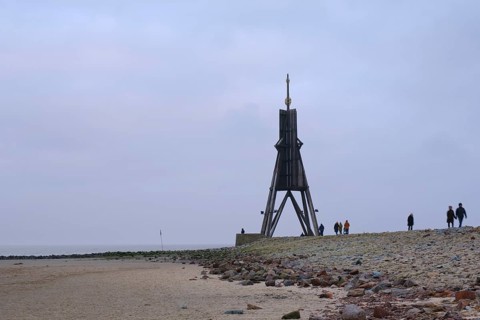 Kugelbake at Grimmershoern Bay