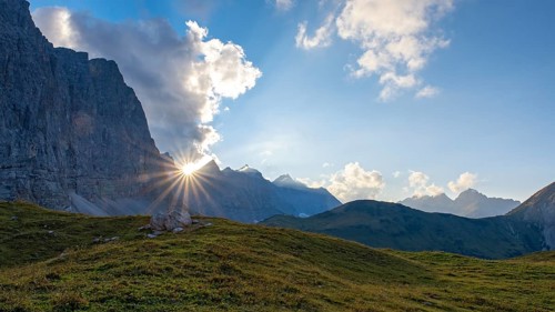 Sunset over the Vomper Kette