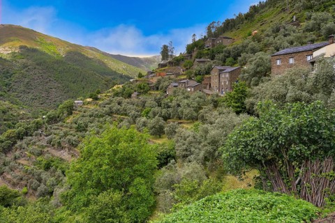 View over Piodao schist medieval mountain village
