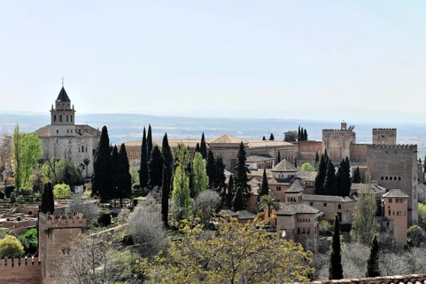 View of the Alhambra from the Generalife