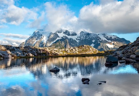 Reflection in the lake at Huntoon Point