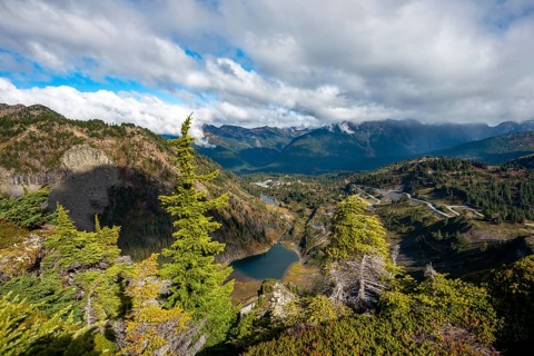 View from Table Mountain to Bagley Lakes
