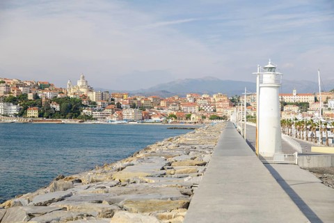 Harbour with lighthouse in Porto Maurizio
