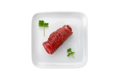 Beef roulade on a plate