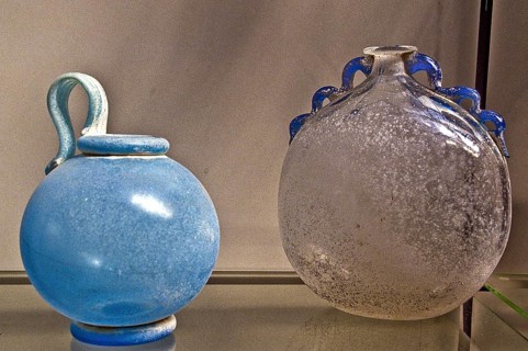 Artful vessels made of glass
