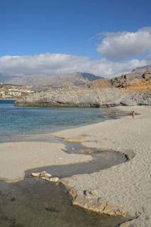 Sandy beach Ammoudi Beach