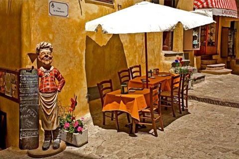 Restaurant in the old town