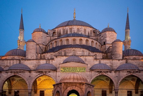 Blue Mosque by night