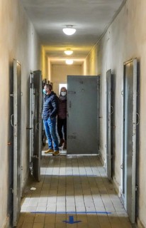 Camp prison cell building