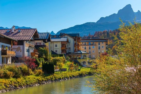 Pensions and hotels on the Berchtesgadener Ache
