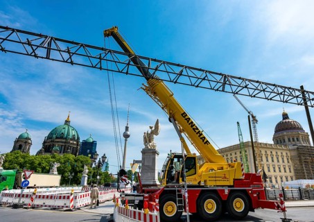 Construction site at the Schlossbruecke