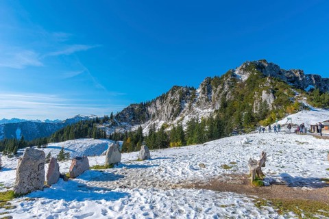 Alpine panorama from the Kampenwand Panorama Trail