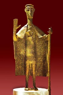 Bronze chieftain figure