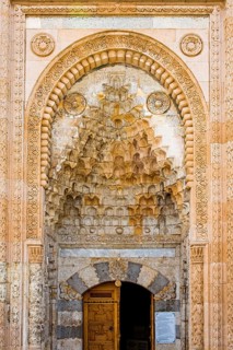 Largest wooden pillared mosque in Turkey