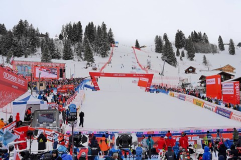 Ski World Cup finish area