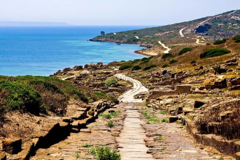 Roman excavation site Tharros