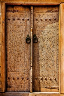 Artfully decorated doors and gates