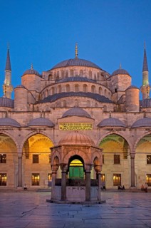 Blue Mosque by night