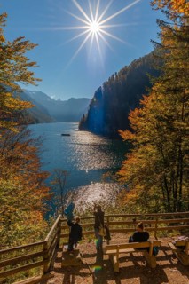 View of Koenigssee from the painter's corner