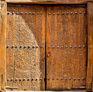 Artfully decorated doors and gates