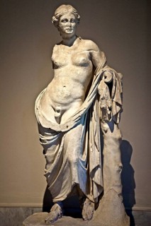 Greek statue of a hermaphrodite from Pergamon