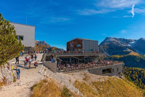 Jenner mountain station with panorama restaurant Jenneralm