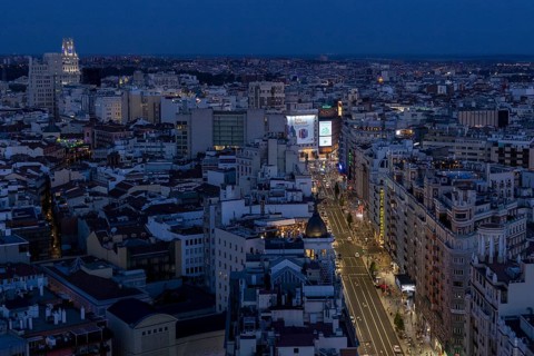Gran Via by night