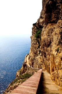 Stairway Escala de Cabriol to the Grotta di Nettuno