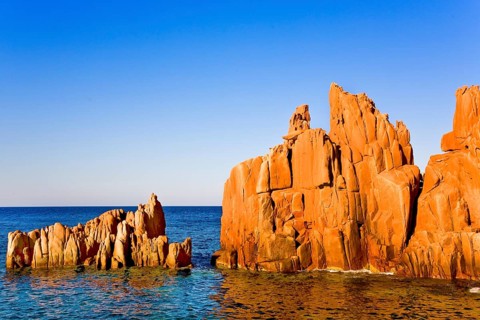 The red rocks of Arbatax Sardinia Italy