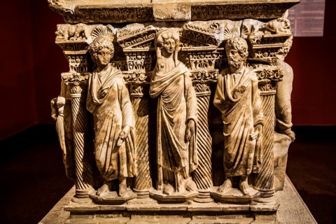 Marble sarcophagus of Domitias Julianus and Domita Philiska