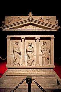 Wailing woman sarcophagus from the royal necropolis of Sidon