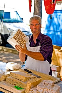 Market stall with sweets