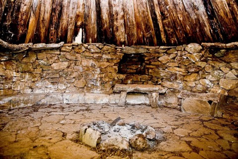 Replica Nuragher huts at Su Tempiesu