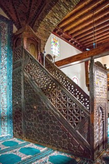 Largest wooden pillared mosque in Turkey
