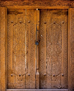 Artfully decorated doors and gates