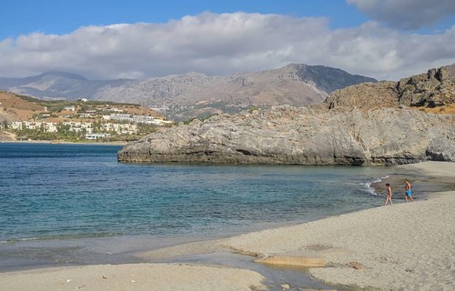 Sandy beach Ammoudi Beach