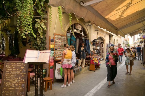Souvenir shop rose seller