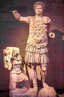 Marble statue of Emperor Traian