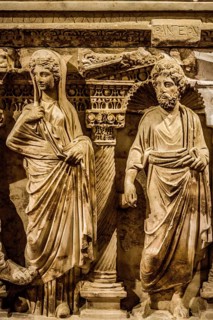 Marble sarcophagus of Aurelia Botiane and Demetria