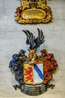 Coats of arms of German-Baltic noble houses in the Cathedral Church of St. Mary