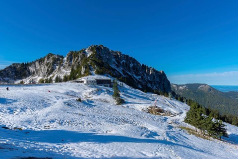 Kampenwand cable car mountain station