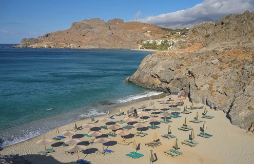 Sandy beach beach micro Ammoudi Beach