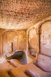 Cave church with burial niches