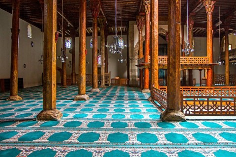 Largest wooden pillared mosque in Turkey