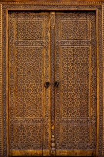 Artfully decorated doors and gates