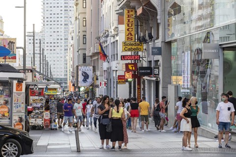People strolling