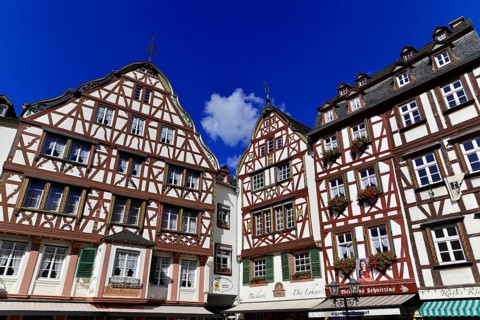 The historic Bernkastel market square