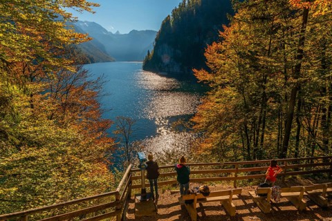 View of Koenigssee from the painter's corner