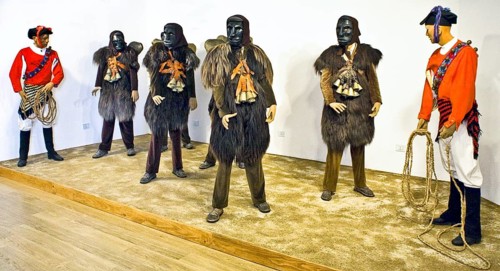 Kaneval masks of shepherds and farmers of Barbagia